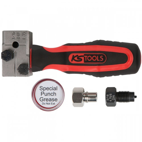 Ks Tools Set Aparat De Bordurare Universal Pentru Conducta De Frana Flarefixeco 4.75MM 4 Piese 122.1...