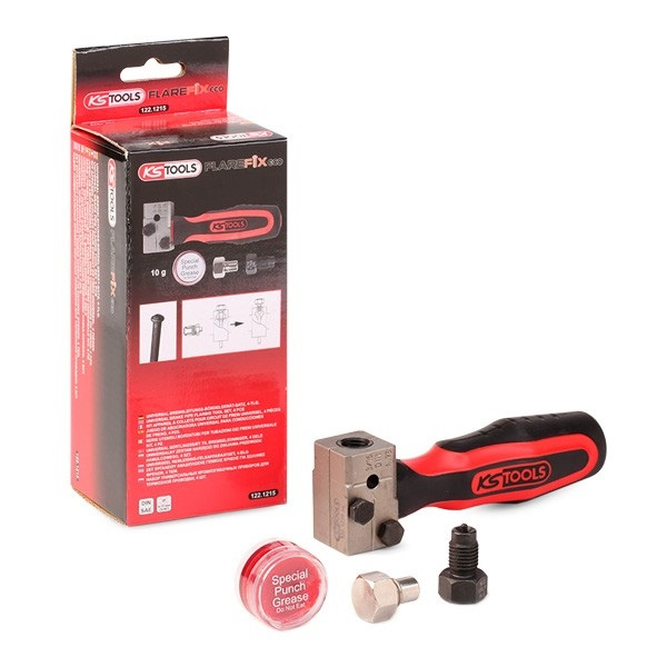 Ks Tools Set Aparat De Bordurare Universal Pentru Conducta De Frana Flarefixeco 4.75MM 4 Piese 122.1215