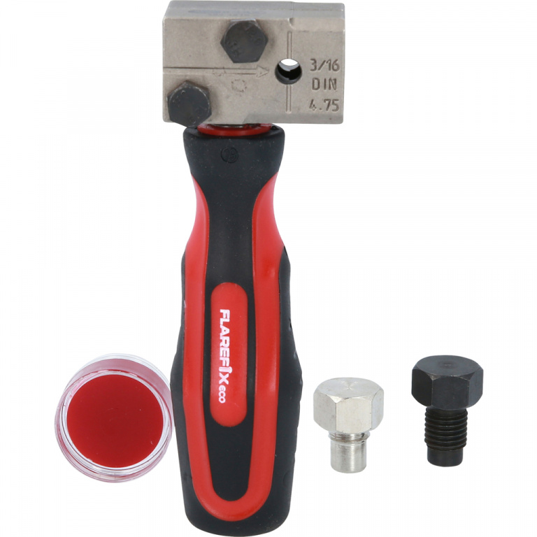 Ks Tools Set Aparat De Bordurare Universal Pentru Conducta De Frana Flarefixeco 4.75MM 4 Piese 122.1215