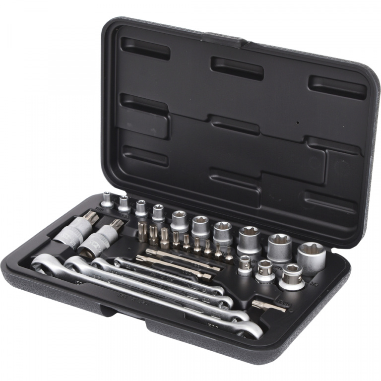Ks Tools Set Cheie Tubulare Torx 1/4&quot;, 3/8&quot;, 1/2&quot; 31 Piese 911.4302