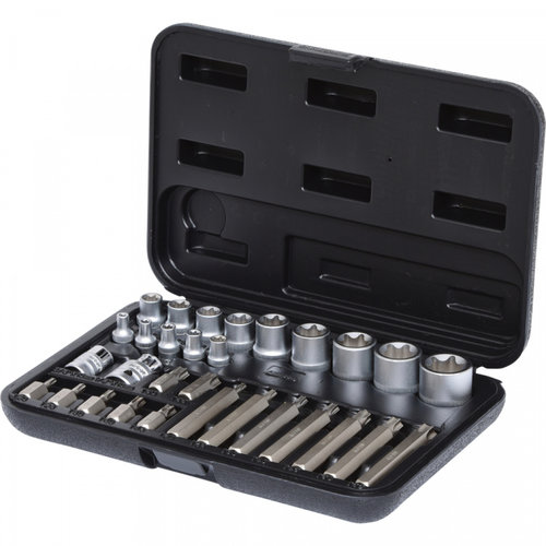 Ks Tools Set Cheie Tubulare Torx Si Biti 30 Piese 911.4301-1