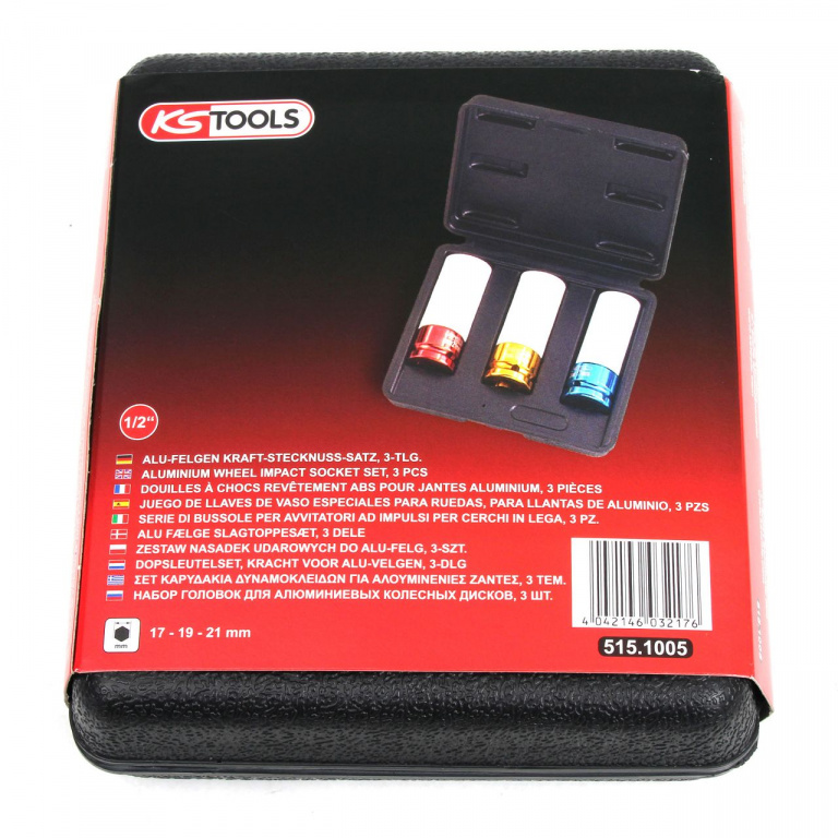 KS Tools Set Tubulare Impact Protectie Jante 3 Buc 515.1005