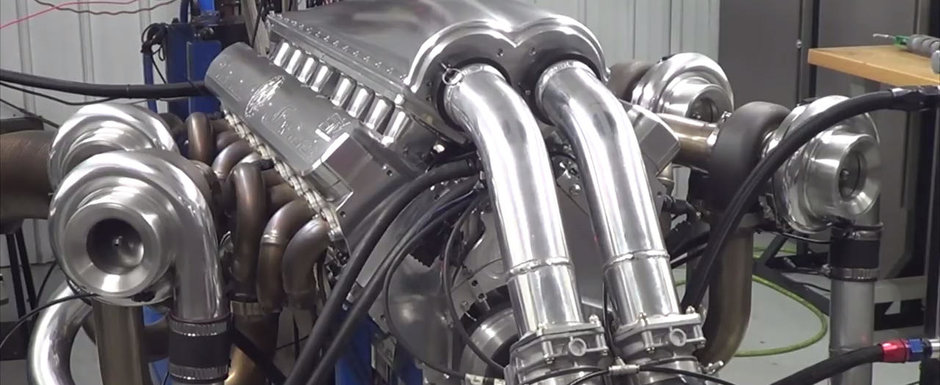 L-au masurat pe dyno si scoate 5.007 CP. Pe ce masina de strada va fi montat acest V16 cu patru turbine L-au masurat pe dyno si scoate 5.007 CP. Pe ce masina de strada va fi montat acest V16 cu patru turbine