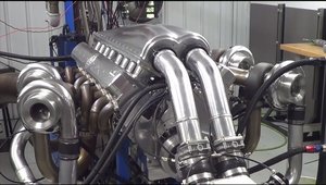 L-au masurat pe dyno si scoate 5.007 CP. Pe ce masina de strada va fi montat acest V16 cu patru turbine