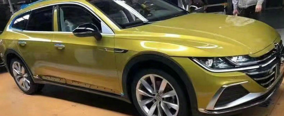 L-au pozat chiar in fabrica, imediat ce a parasit linia de productie. Acesta este noul Volkswagen Arteon Shooting Brake!