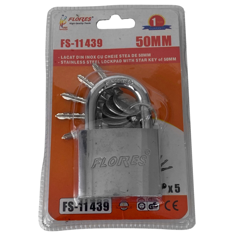 Lacat Inox Cu Cheie Stea De 32MM