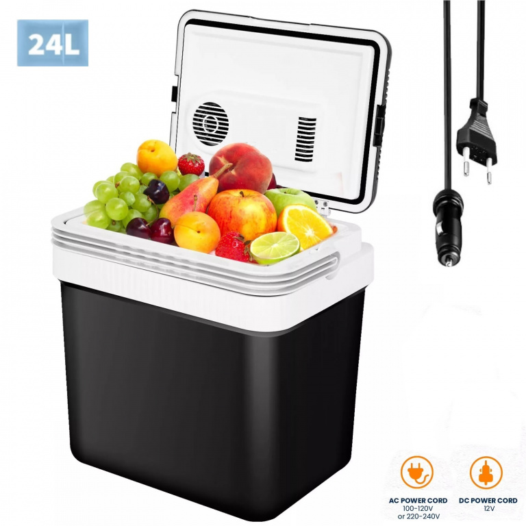 Ladă Frigorifică Electrică Multifuncțională Cu Funcție De Incălzire 24L 12V / 220V IN0375