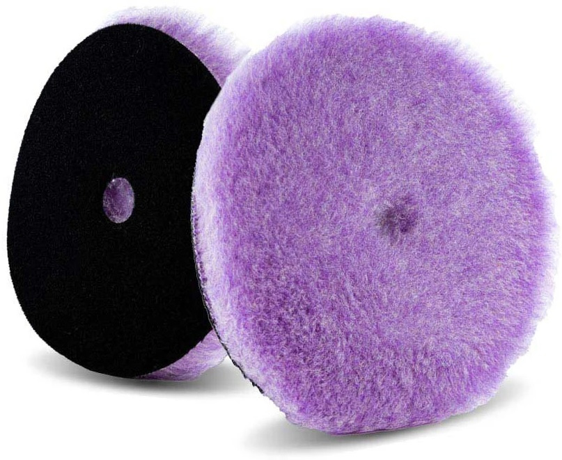 Lake Country Purple Foamed Wool Buffing &amp; Polishing Pad Burele Lana Polish 135 mm LC-58-32525WH-1