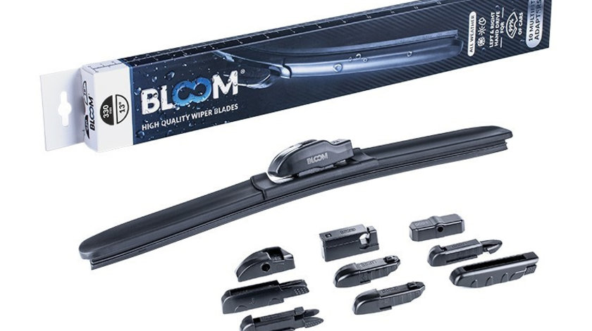 Lama ștergător Bloom M10 330 Mm / 13&quot; Fără Cadru, 10 Adaptoare 63986