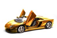 Lamborghini Aventador din platina si diamante