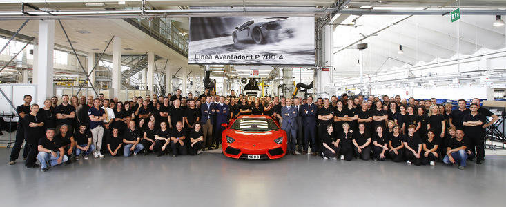 Lamborghini Aventador LP700-4 celebreaza exemplarul cu numarul 1000 Lamborghini Aventador LP700-4 celebreaza exemplarul cu numarul 1000