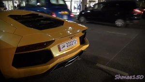 Lamborghini Aventador pe strazile din Qatar