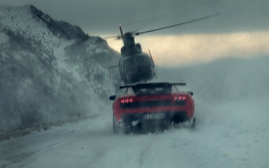 Lamborghini Gallardo Super Trofeo Stradale pe Transfagarasan