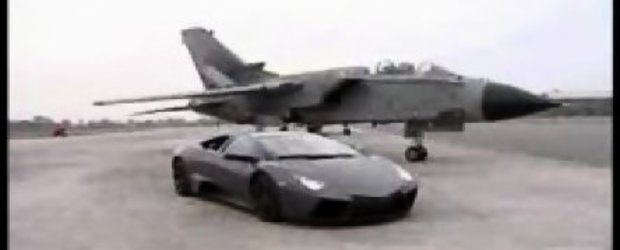 Lamborghini Reventon vs. Tornado Jet Figther