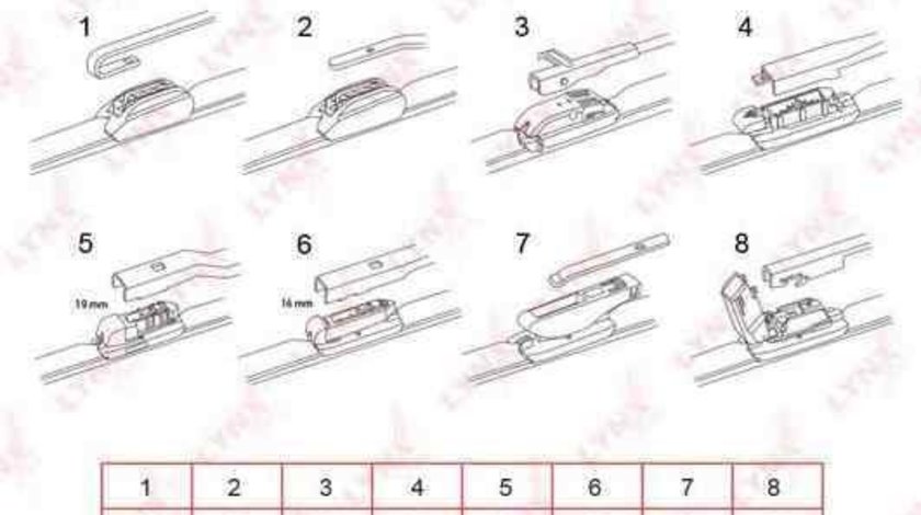 lamela stergator PEUGEOT 806 (221) FORD 1537084