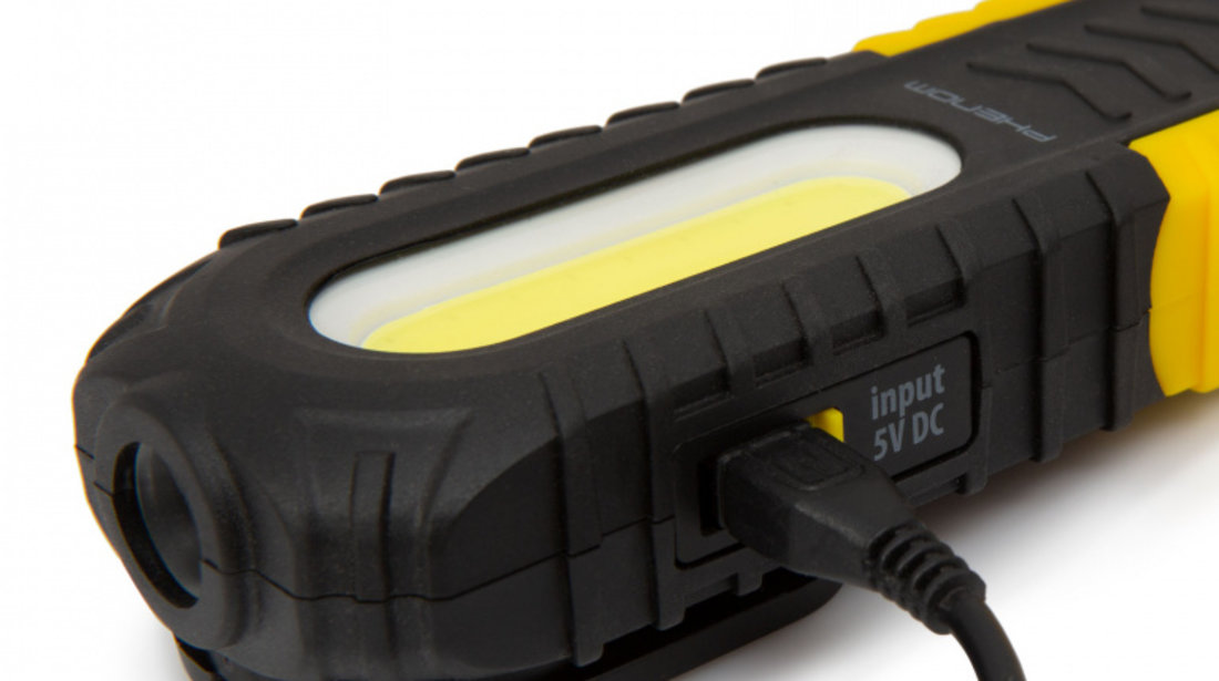 Lampă de lucru COB LED, 2 în 1, cu acumulator PHENOM 18618