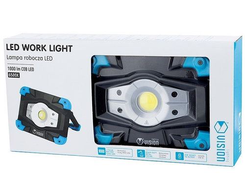 Lampă De Lucru Panou 10W Cob Led, Reîncărcabilă, 1000 Lm, IK08, IP54 + Suport Magnetic Vision 63...