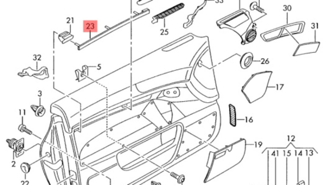 Lampa ambientala fata usa Audi A6 4F C6 3.0 TDI BMK OEM 4F0919173