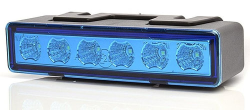 Lampa Avertizare Stroboscopica Was Led Albastru 12 / 24V 899.1 W117