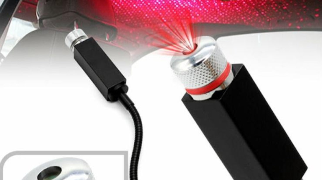 Lampa cu laser pentru plafon auto SkyLight cu alimentare USB AVX-050320-9