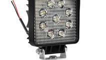 Lampa De Lucru 12/24v, 9x3w, 9 Led-uri Cree, Lungi...