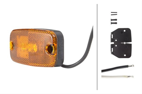 Lampa De Marcare Laterala Cu Led Cu Catadioptru Cu Suport Hella 2PS 357 008-011