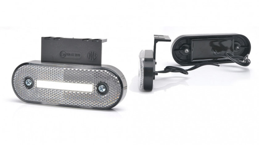 LAMPA GABARIT LED 1221 W174, 12V-24V, POZITIE ALB WAS