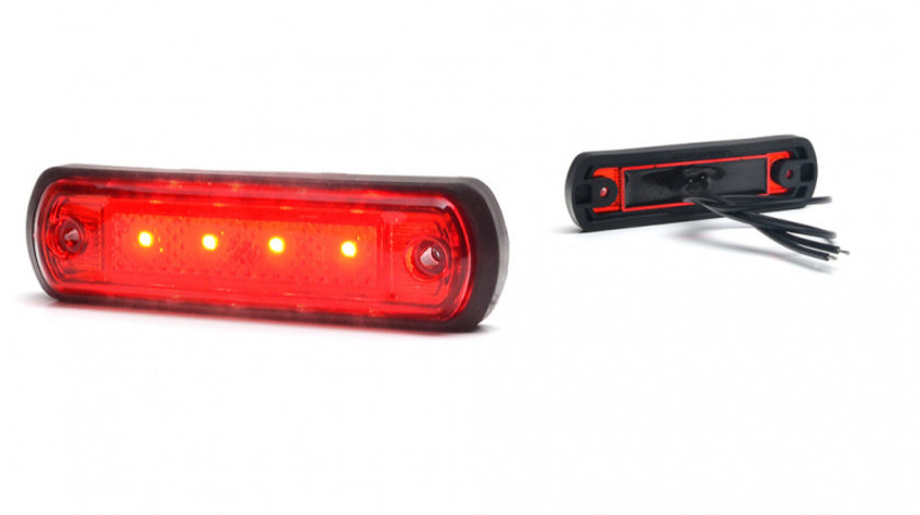 LAMPA GABARIT LED 1339 W189, 12V-24V, POZITIE ROSU WAS