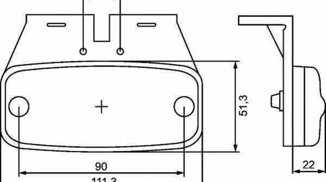 lampa gabarit Producator HELLA 2PS 357 008-011