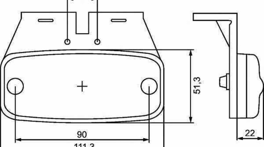 Lampa gabarit Producator HELLA 2PS 357 008-011
