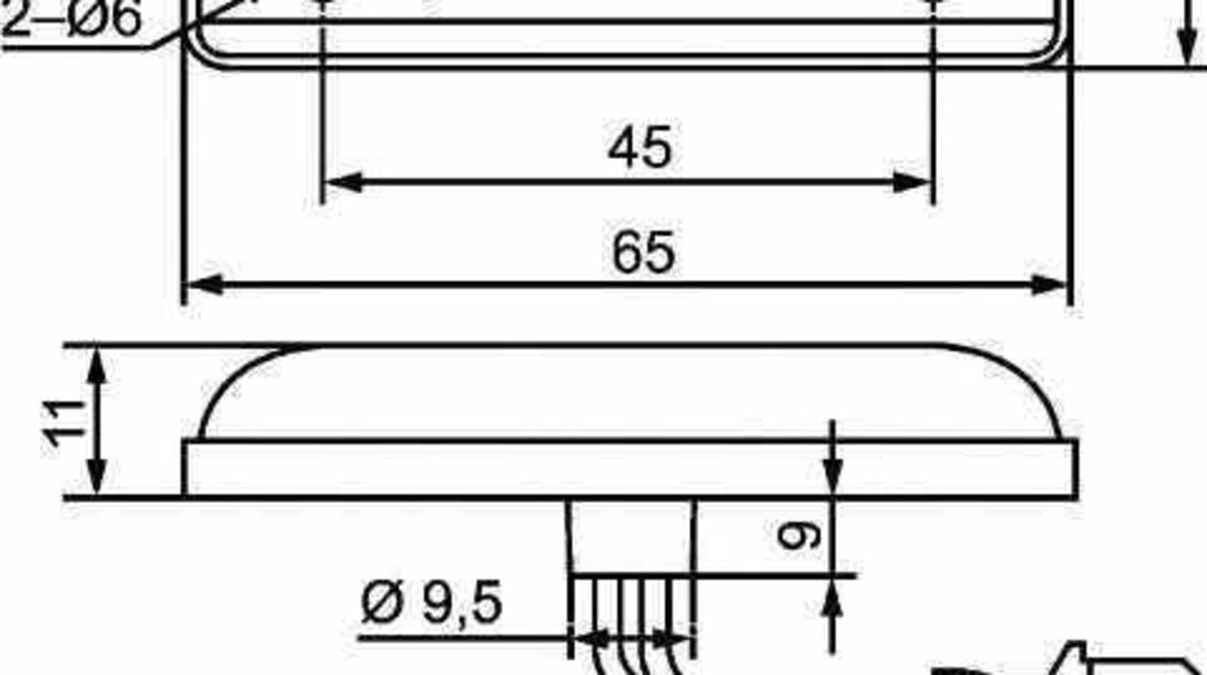 lampa gabarit Producator HELLA 2PS 357 010-101