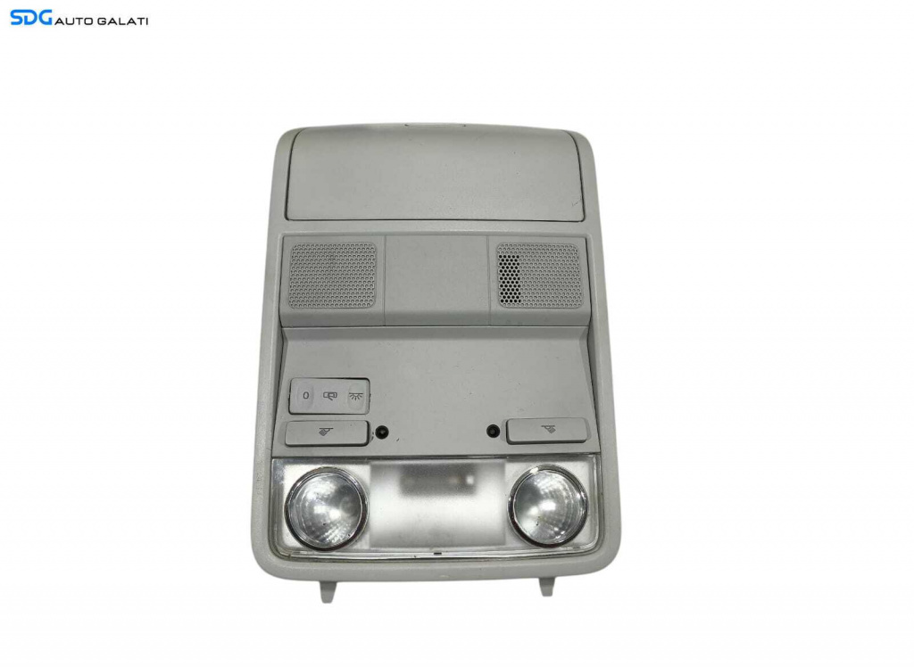 Lampa Iluminare Habitaclu Plafon Plafoniera cu Lumini Ambientala si Suport Ochelari Spatiu Depozitare Volkswagen Golf 5 Plus 2004 - 2008 Cod 1K0947133H 3C0867489C 1K0868837E [LR1616]