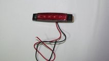 LAMPA LATERALA CU 6 LED-URI 12V LUMINA ROSIE