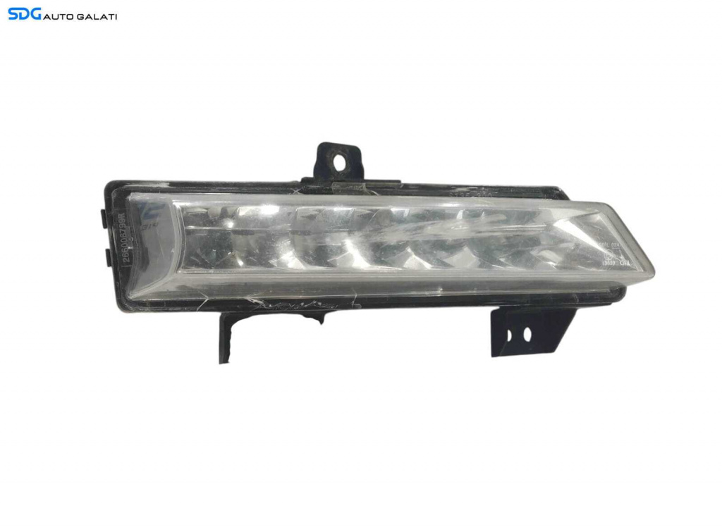 Lampa Led Daylight Lumina Lumini de Zi Dreapta Renault Megane 3 2008 - 2015 Cod S135-300 S136-300 (Ureche Lipsa Prezinta Fisura Partea Superioara) [L6365]