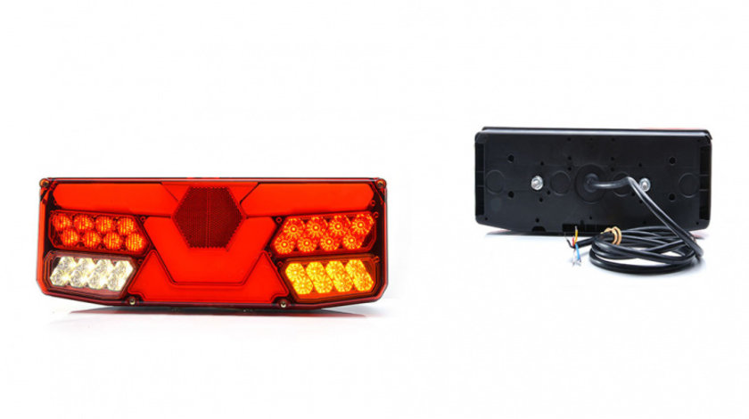LAMPA MULTIFUNCTIONALA SPATE DREAPTA LED 1062 W138dP, 12V-24V, 6 FUNCTII WAS