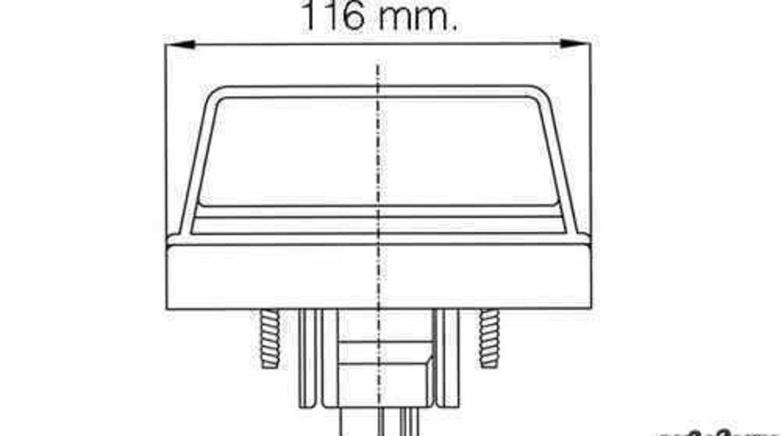 Lampa numar inmatriculare FIAT DUCATO caroserie 244 FIAT 98426076