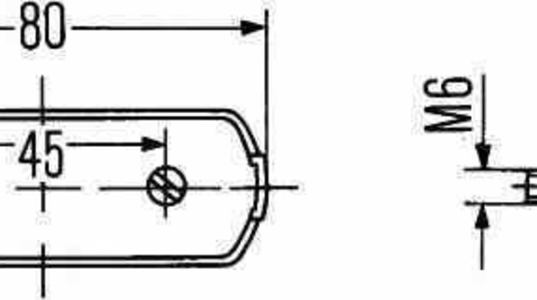 Lampa numar inmatriculare JOHN DEERE Series 4000 HELLA 2KA 001 389-101