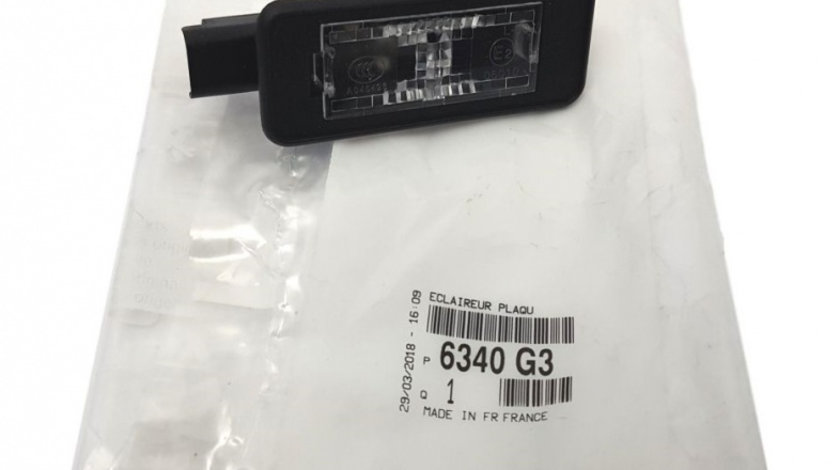 Lampa Numar Inmatriculare Oe Peugeot 2008 2013→ 6340G3