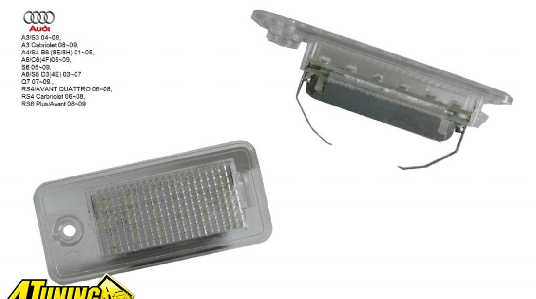 Lampa numar LED Audi Q7 A3 A4 A6 A8 RS4 RS6 S6