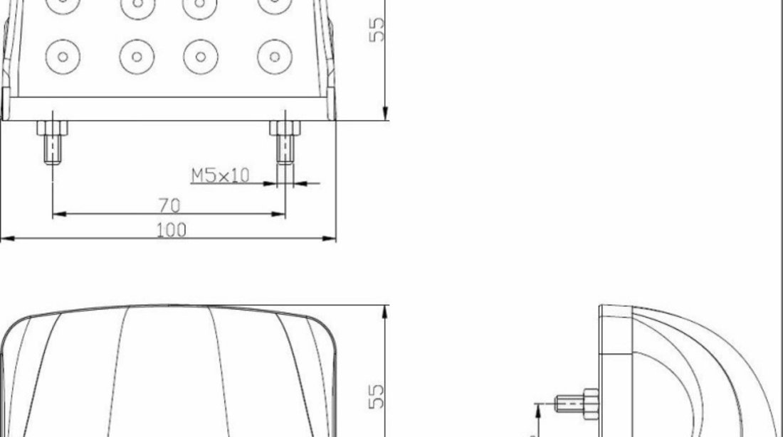 Lampa Numar Led FT-026 12-24V Fristom 010719-1