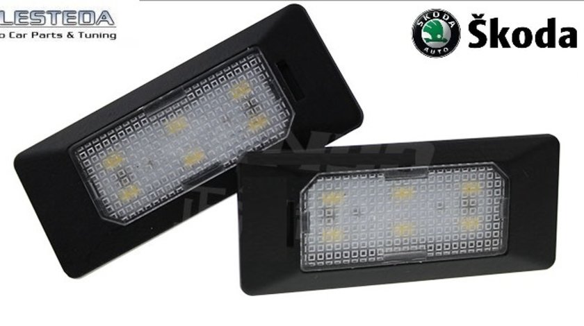 Lampa numar LED Skoda Octavia 3 III , Superb 2 , Rapid