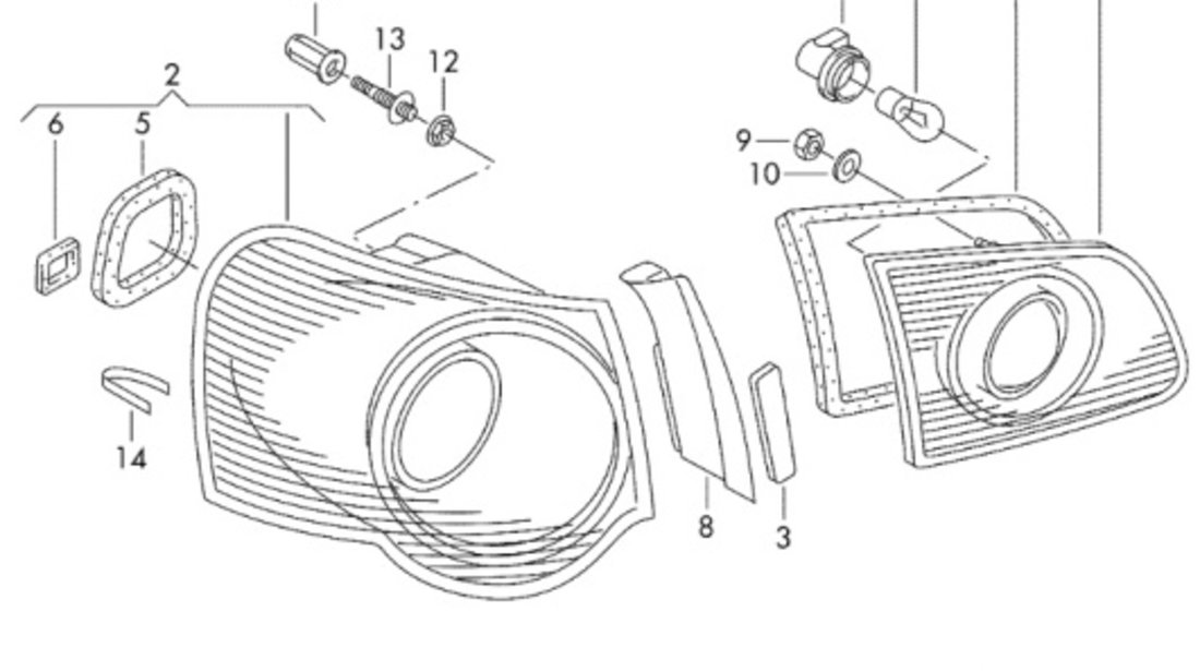 Lampa numar Skoda Superb 3T 2.0 TDI combi 2009 2010 OEM 8T0943021