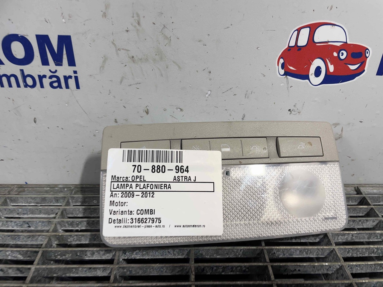 LAMPA PLAFONIERA OPEL ASTRA J - - (2009 2012)