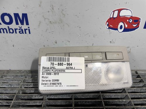 LAMPA PLAFONIERA OPEL ASTRA J - - (2009 2012)