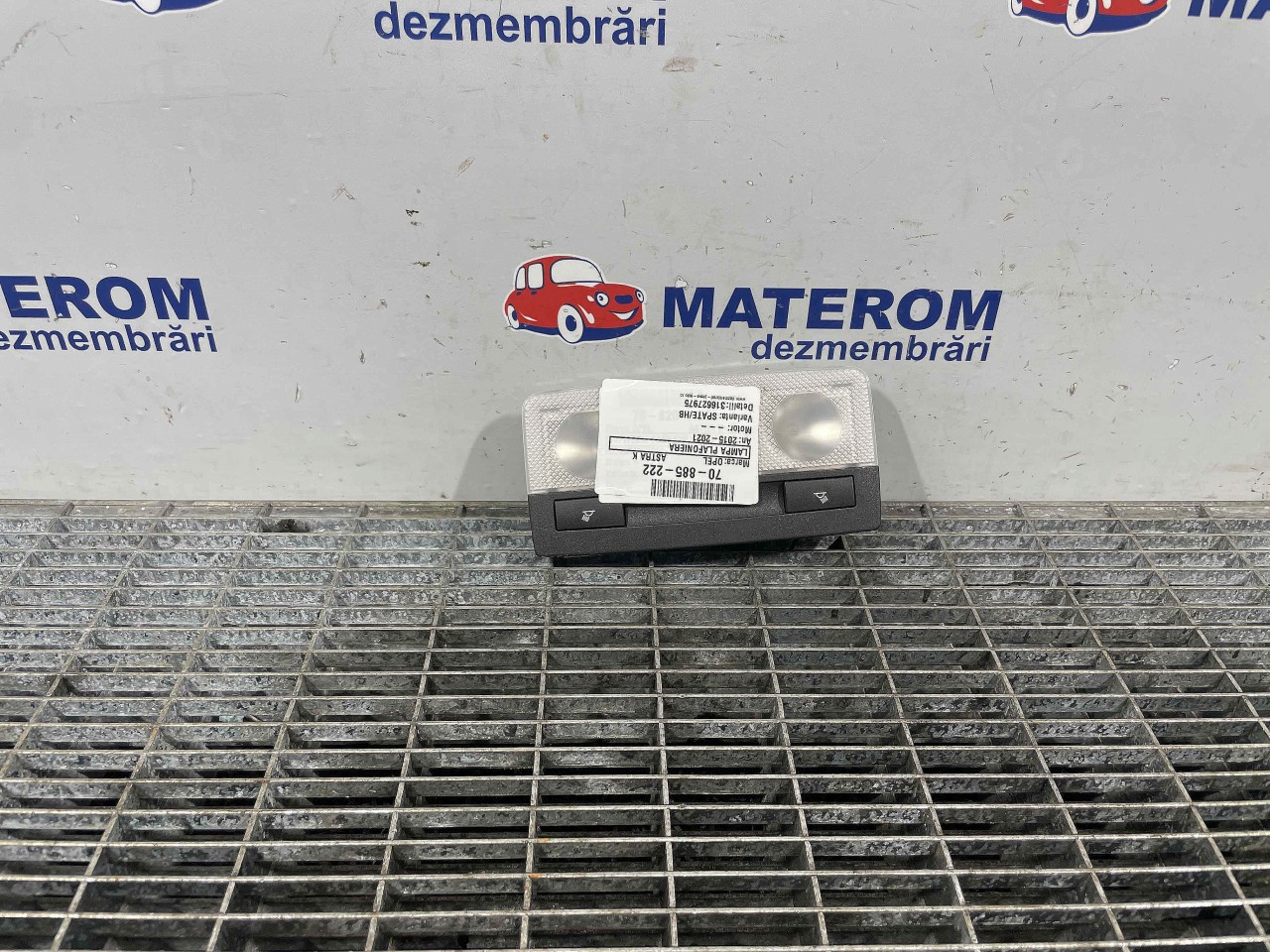LAMPA PLAFONIERA OPEL ASTRA K - - (2015 2021)