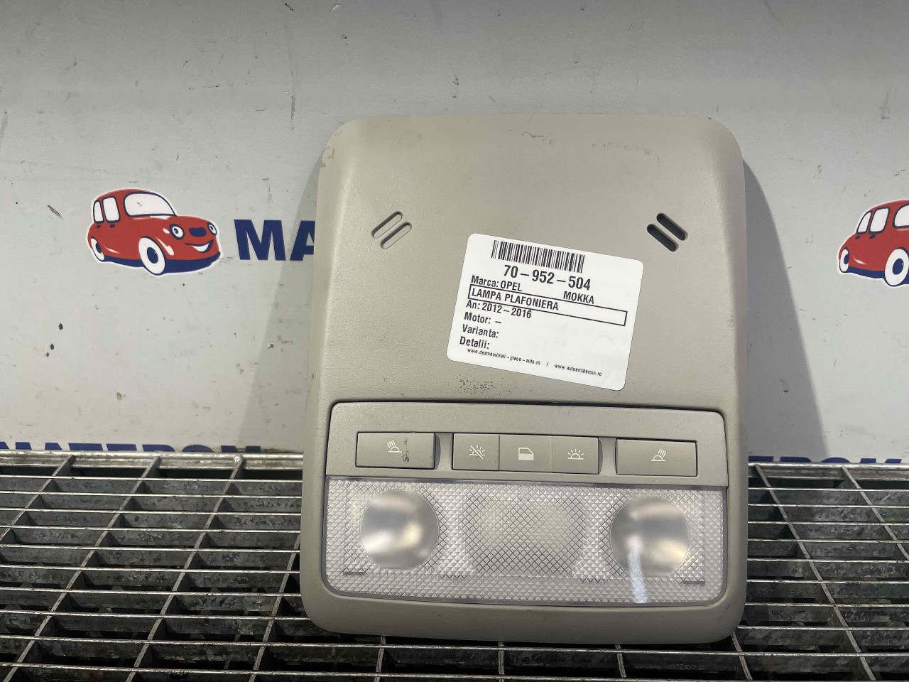 LAMPA PLAFONIERA OPEL MOKKA MOKKA - - (2012 2016)