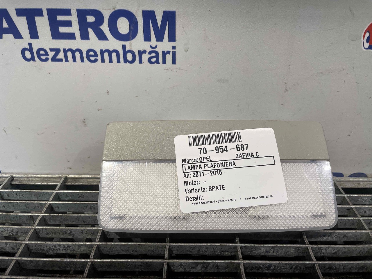 LAMPA PLAFONIERA OPEL ZAFIRA C ZAFIRA C - - (2011 2016)