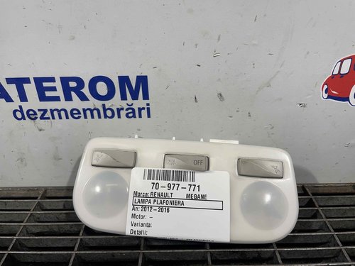 LAMPA PLAFONIERA RENAULT MEGANE - - (2012 2016)