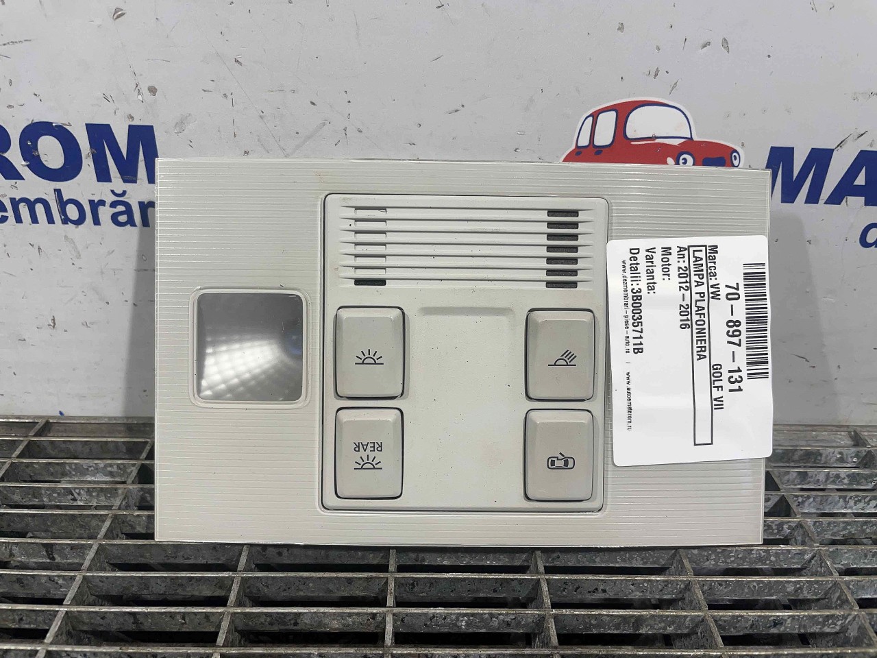 LAMPA PLAFONIERA VW GOLF VII - - (2012 2016)