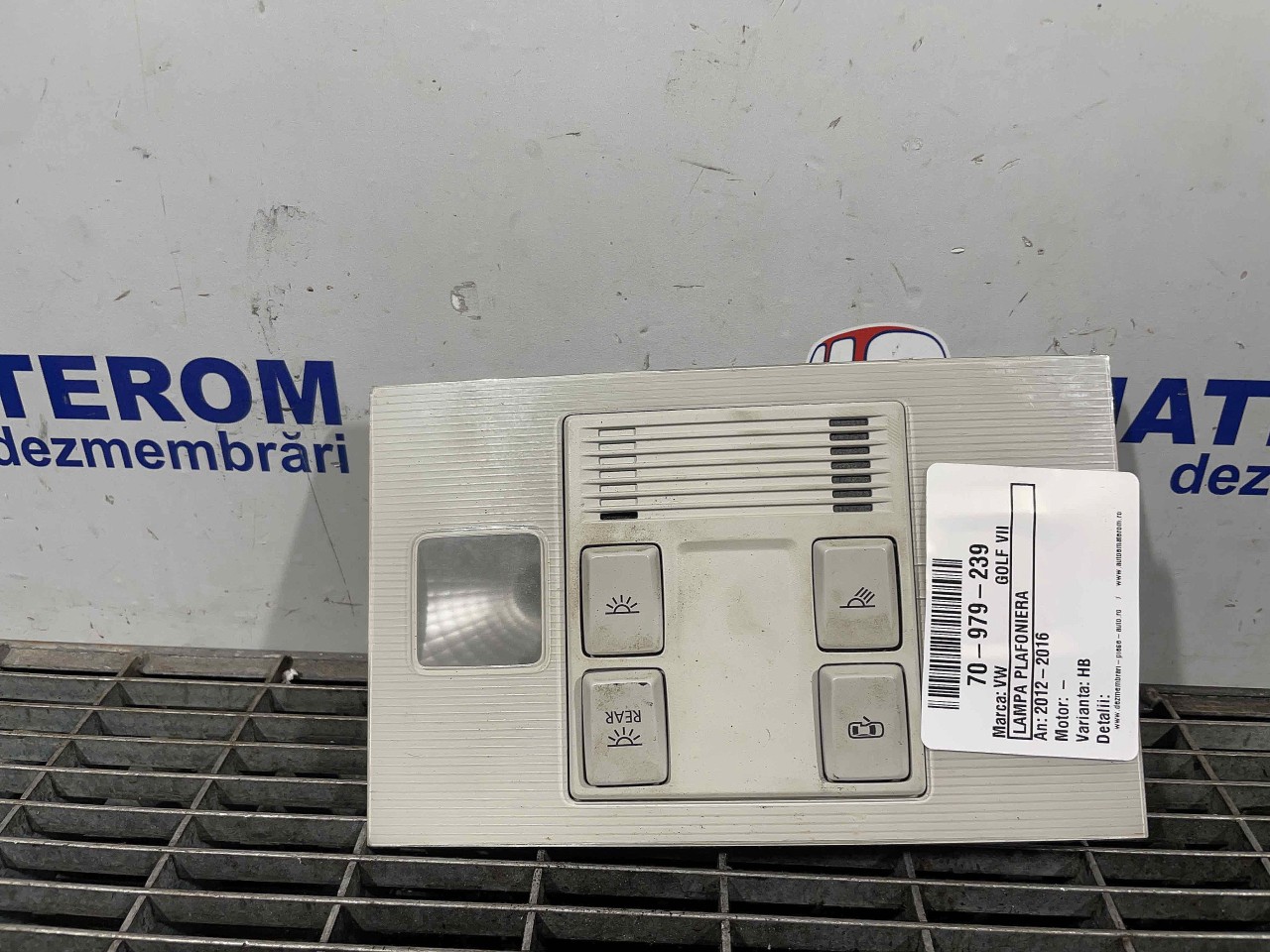LAMPA PLAFONIERA VW GOLF VII - - (2012 2016)